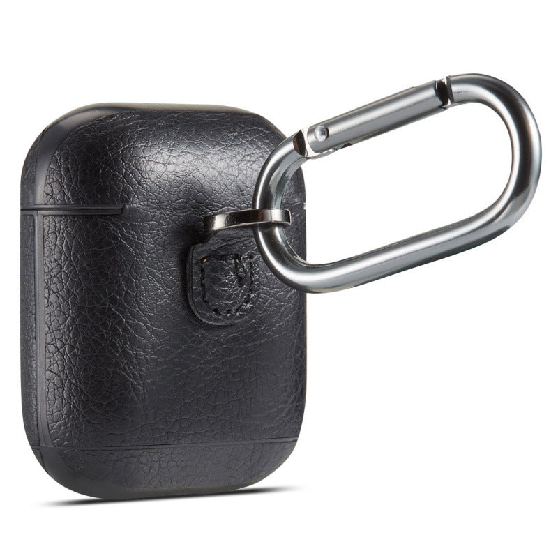 Retro Leather Earbud Case, Dustproof & Shockproof