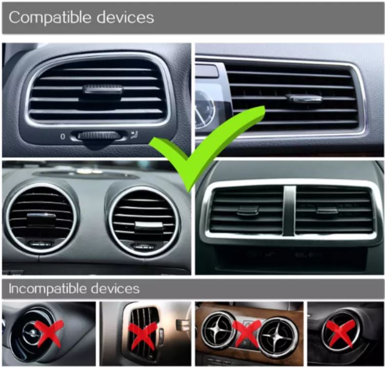 Car Air Vent Cell Phone Mount With Adjustable Cradle