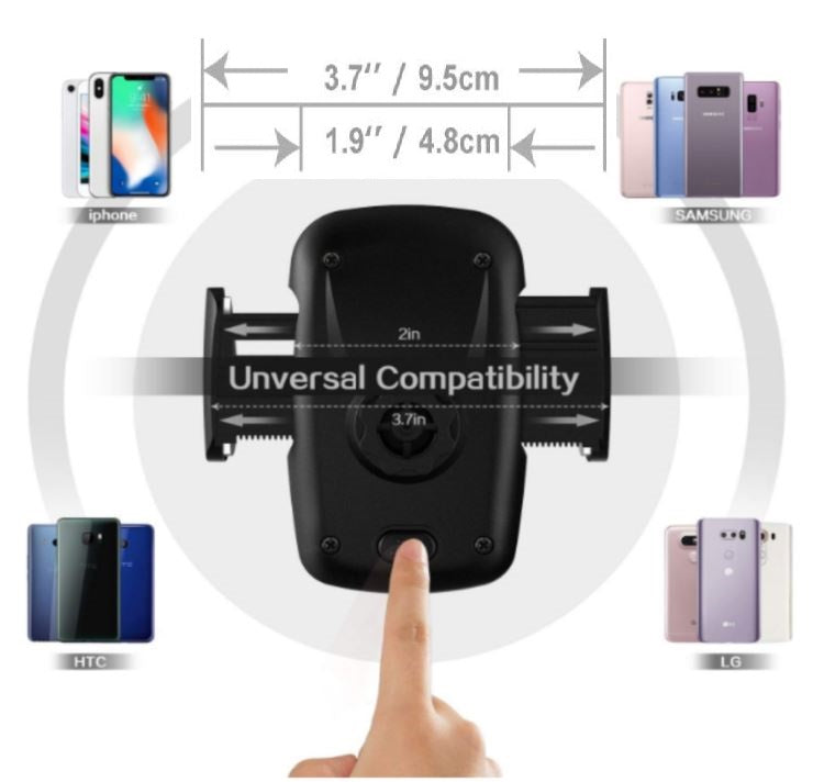 Car Air Vent Cell Phone Mount With Adjustable Cradle