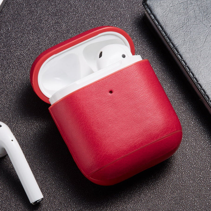 Retro Leather Earbud Case, Dustproof & Shockproof