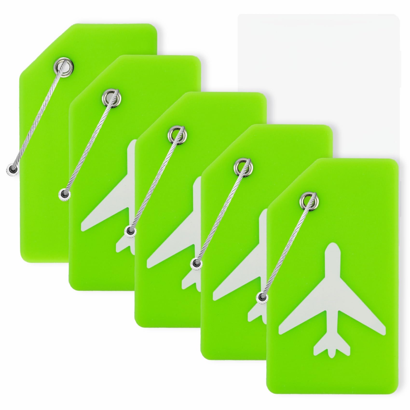 5 Pack Luggage Tags for Suitcases Luggage Tag Silicone