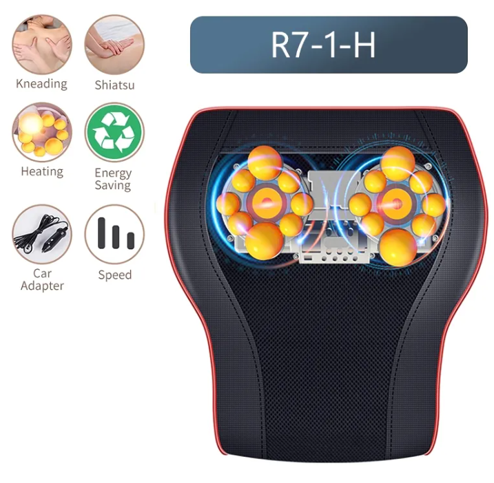Electric Heated & Massaging Pillow for Muscle Relief
