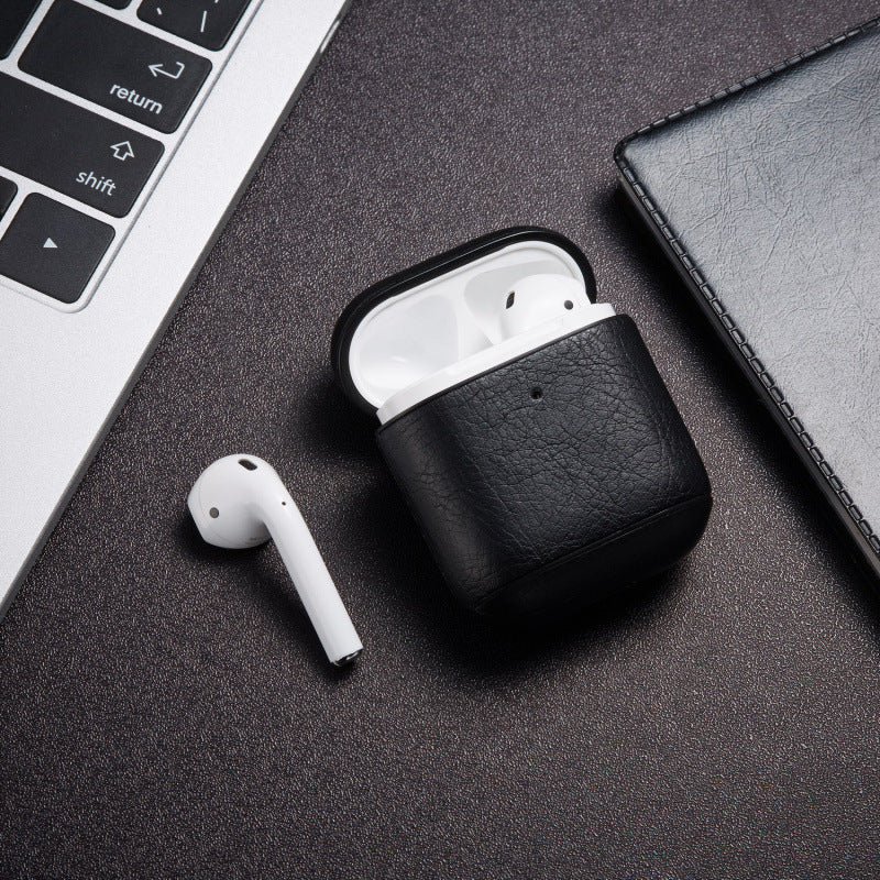 Retro Leather Earbud Case, Dustproof & Shockproof