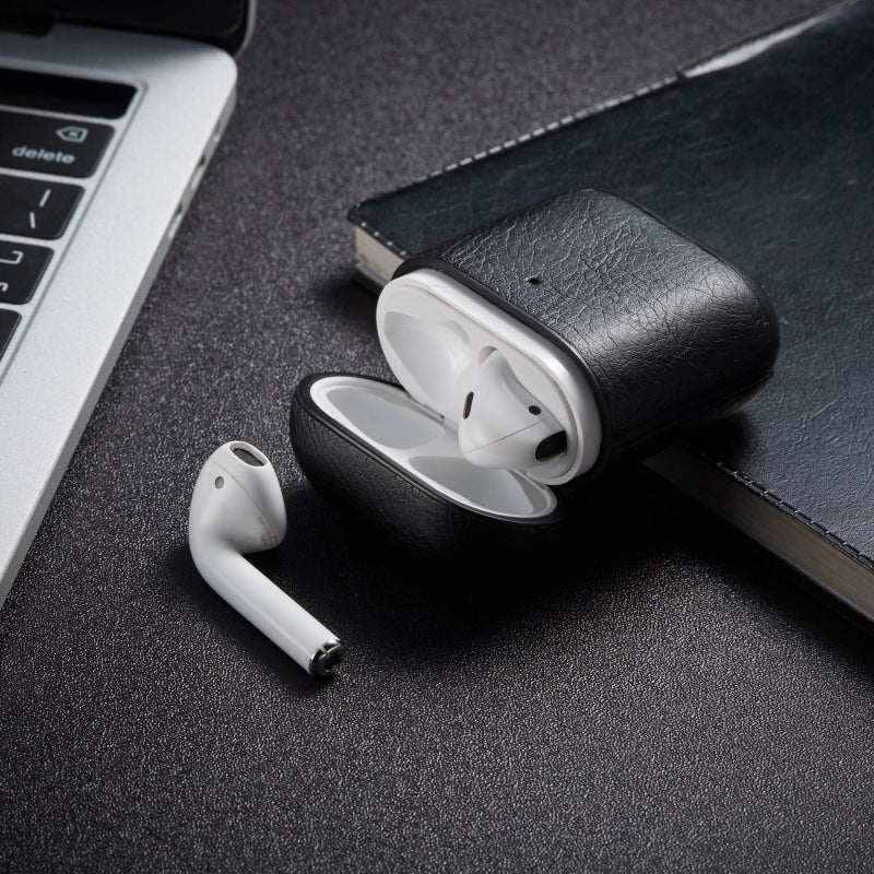 Retro Leather Earbud Case, Dustproof & Shockproof