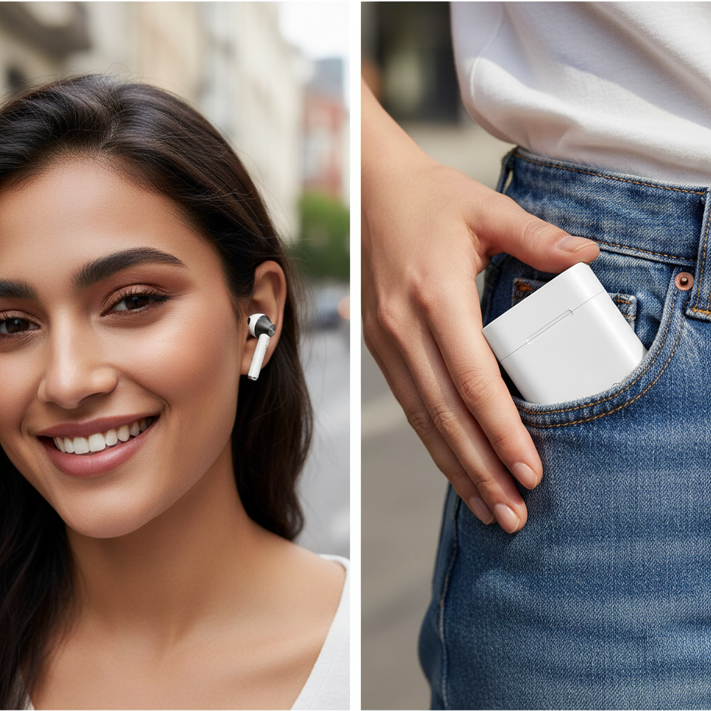 D012 TWS Wireless Bluetooth Earbuds with Charging Case