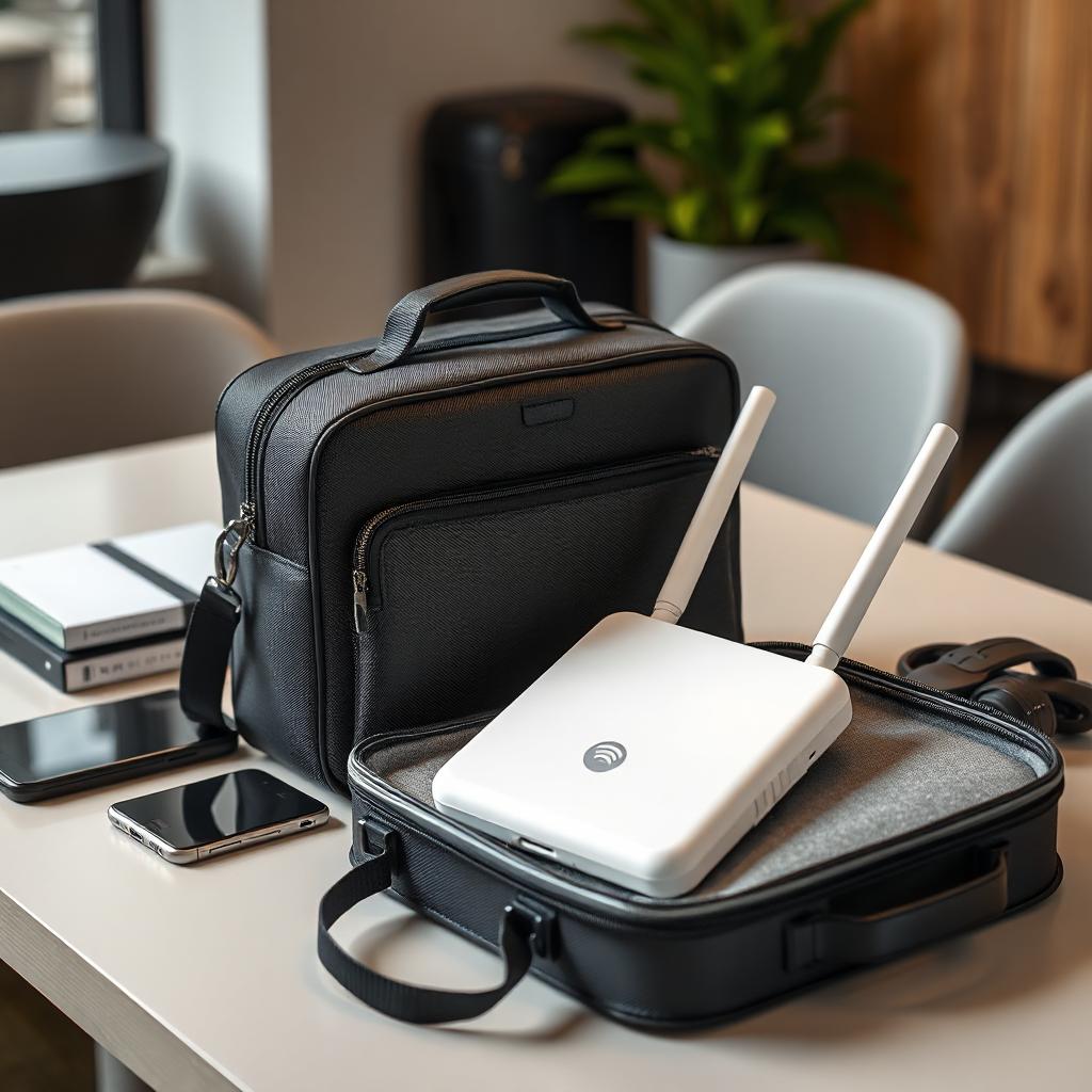 USA Gear Portable WiFi Hotspot for Travel Carrying Case